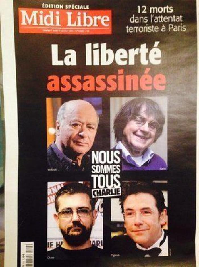 'Charlie Hebdo' caricaturiza a Erdogan en calzoncillos mientras levanta la túnica a una mujer musulmana