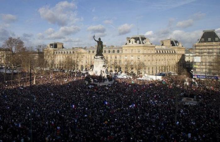 Millón y medio de personas se manifiestan en París contra el terrorismo