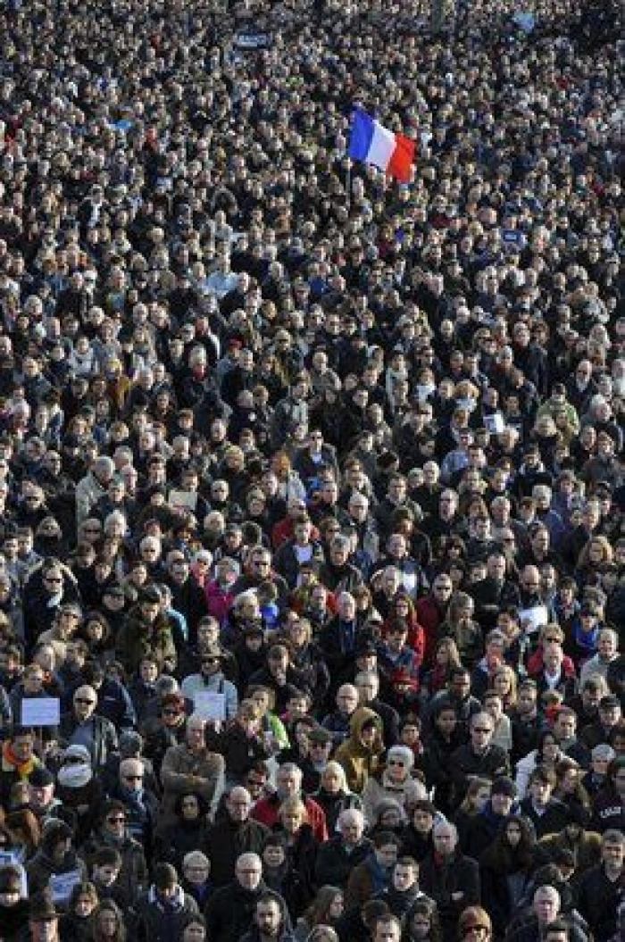 Millón y medio de personas se manifiestan en París contra el terrorismo