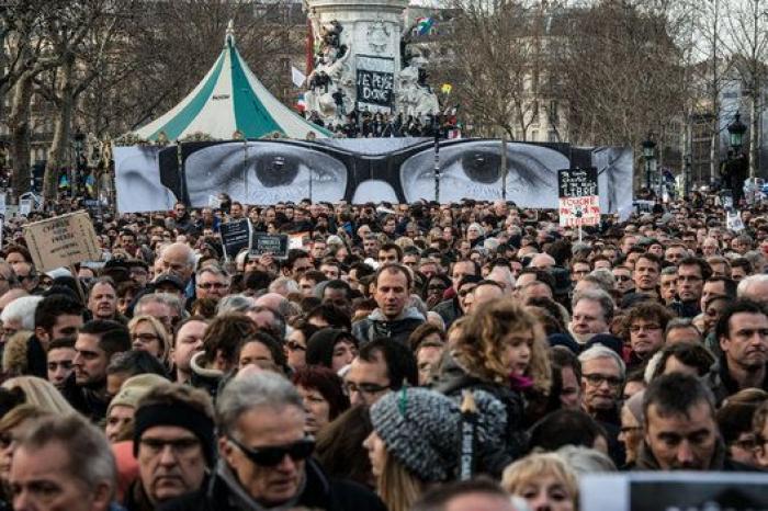 Millón y medio de personas se manifiestan en París contra el terrorismo