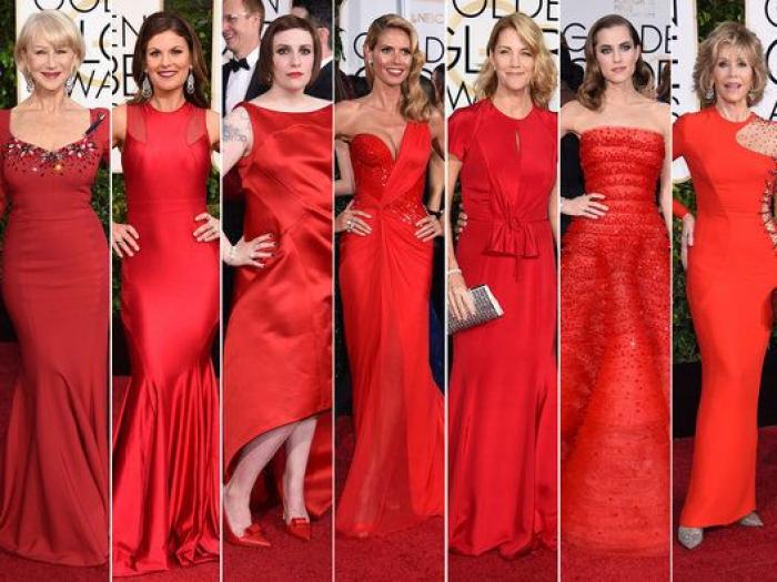 El pantone de los Globos de Oro 2015: los vestidos de la gala organizados por colores (FOTOS)