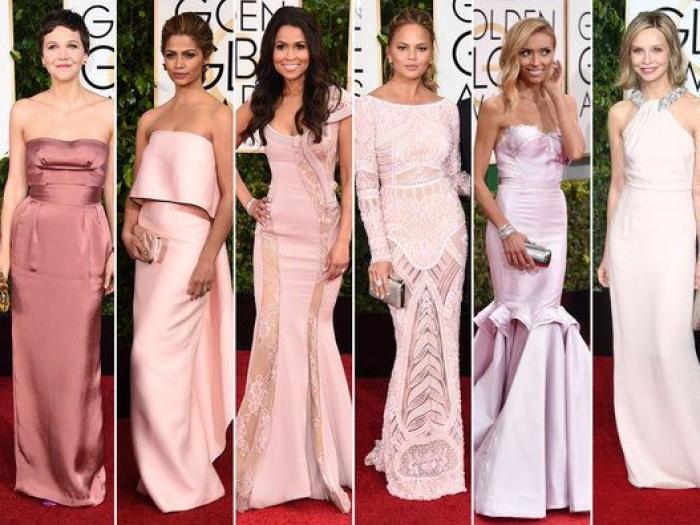 El pantone de los Globos de Oro 2015: los vestidos de la gala organizados por colores (FOTOS)