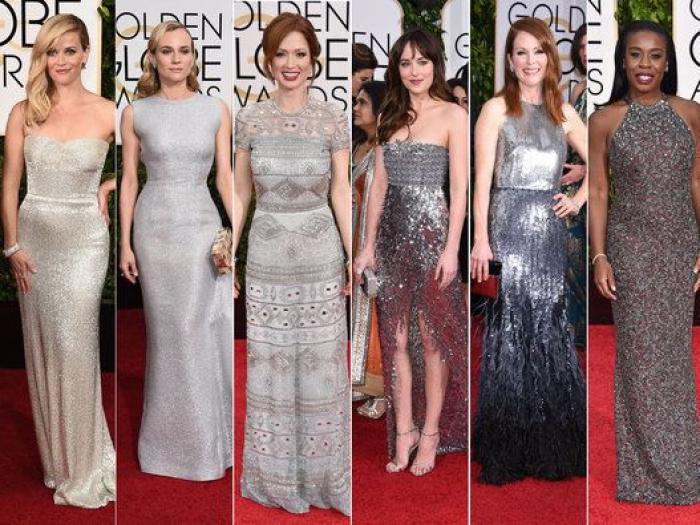 El pantone de los Globos de Oro 2015: los vestidos de la gala organizados por colores (FOTOS)