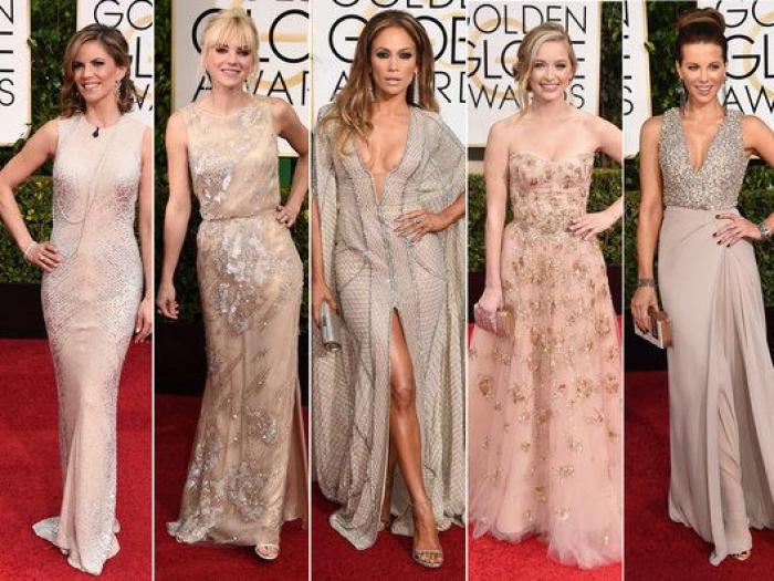El pantone de los Globos de Oro 2015: los vestidos de la gala organizados por colores (FOTOS)
