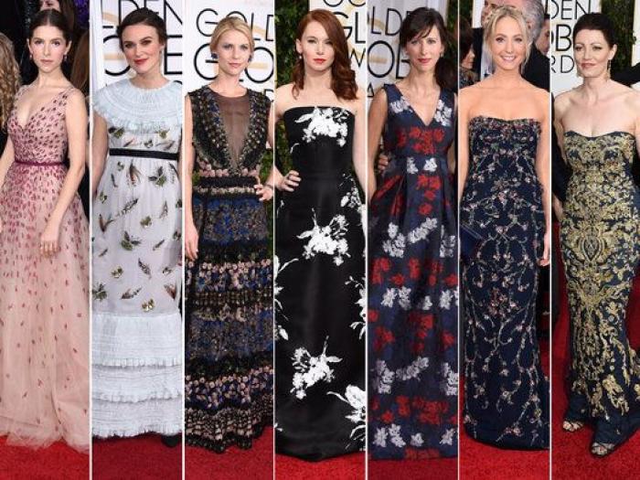El pantone de los Globos de Oro 2015: los vestidos de la gala organizados por colores (FOTOS)