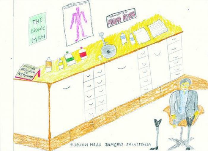 Así ven los niños de Primaria a Hugh Herr, premio Princesa de Asturias de Investigación Científica y Técnica (DIBUJOS)