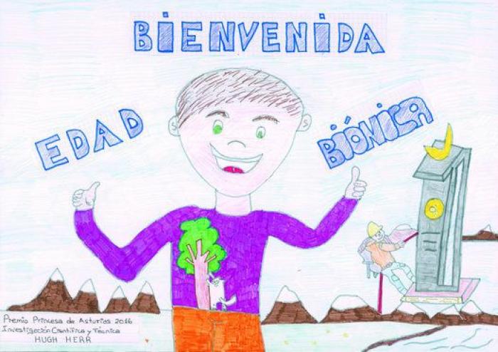 Así ven los niños de Primaria a Hugh Herr, premio Princesa de Asturias de Investigación Científica y Técnica (DIBUJOS)