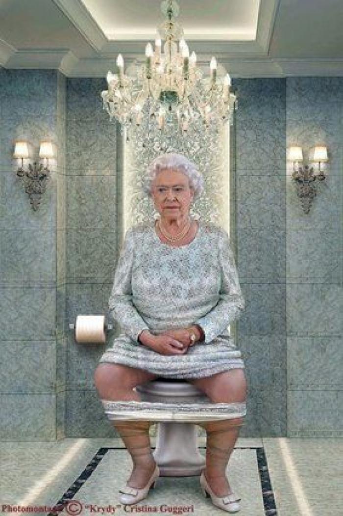 La artista italiana Cristina Guggeri imagina a los poderosos en el baño