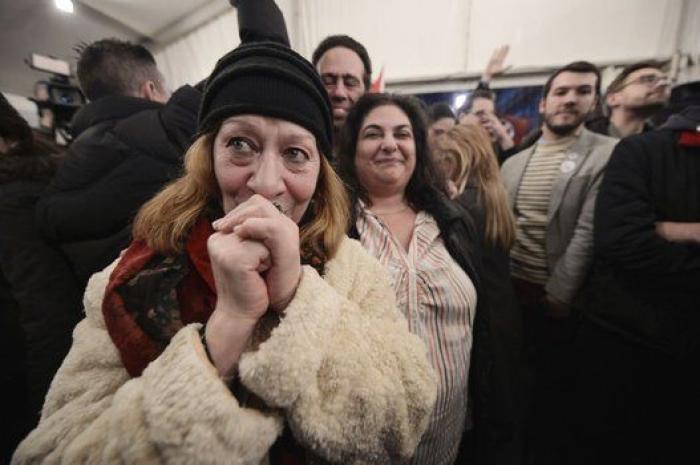 La alegría del cambio: la fiesta de los seguidores de Syriza (FOTOS)