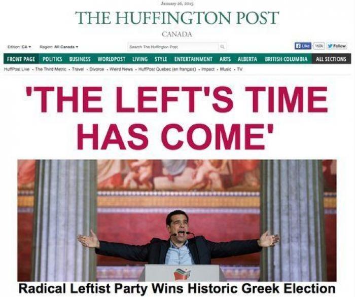 "DesGrecia" y otras portadas sobre la victoria de Syriza en Grecia