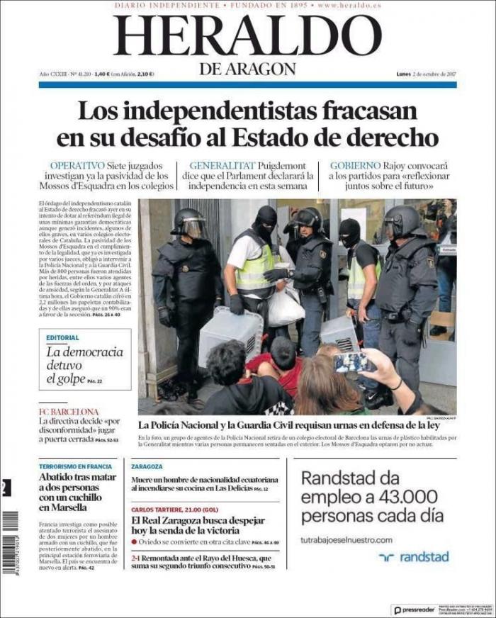 American Airlines recomienda no ir a Cataluña hasta que pasen unos días