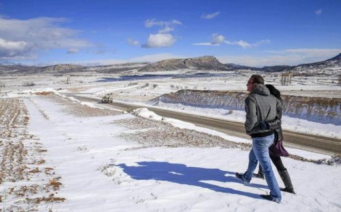Las imágenes que deja la ola de nieve sobre la Península
