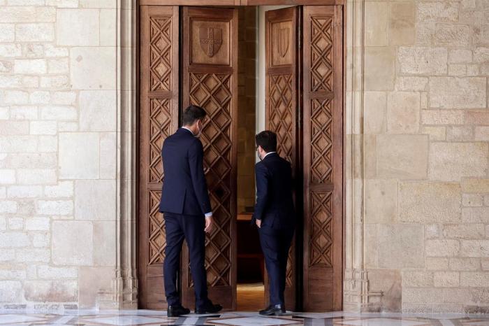 Aragonès pide "hechos" en la mesa de diálogo e insiste en un referéndum en Cataluña