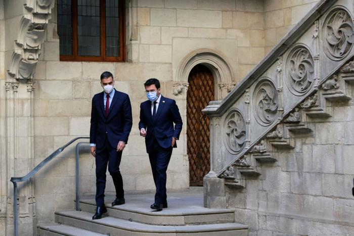 Aragonès pide "hechos" en la mesa de diálogo e insiste en un referéndum en Cataluña