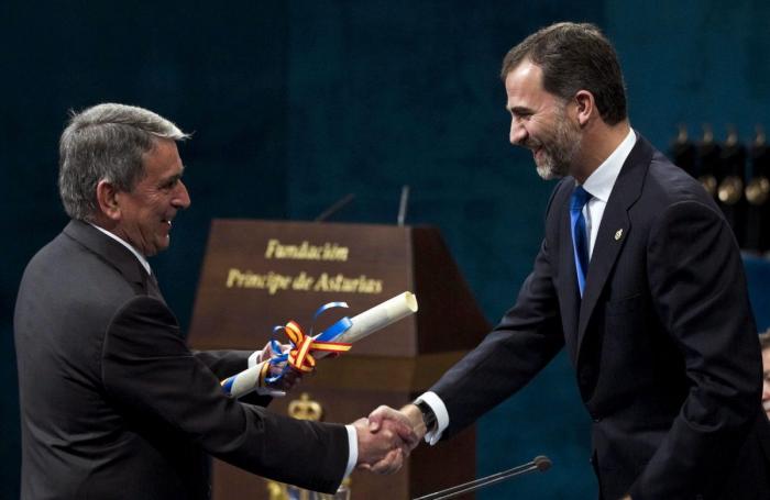 Casillas sube a Instagram una foto junto a Sara Carbonero en la gala de los Premios Príncipe de Asturias