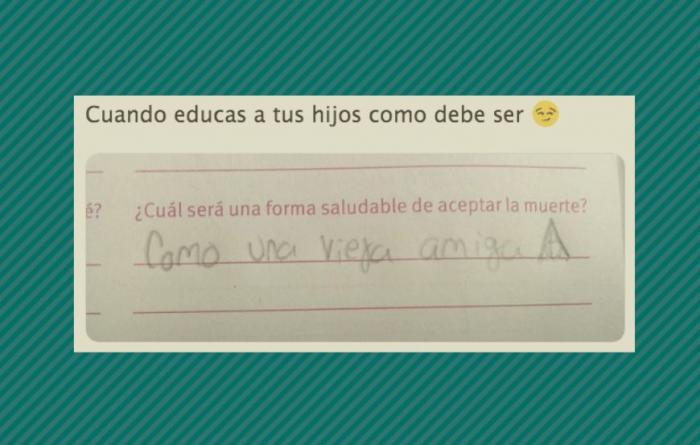 La respuesta de un niño a un simple ejercicio de clase va camino de hacer historia en Twitter