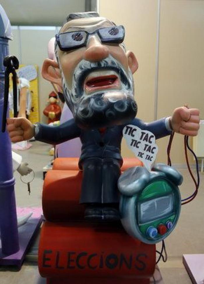 Pablo Iglesias y el 'pequeño Nicolás', protagonistas de la sátira fallera (FOTOS)