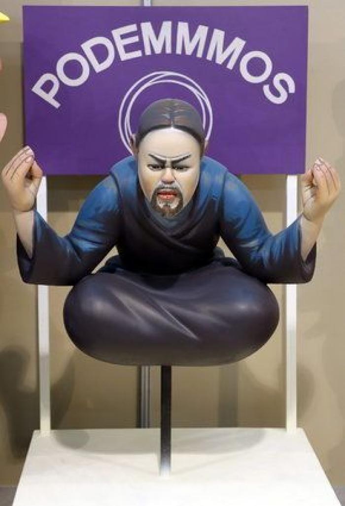 Pablo Iglesias y el 'pequeño Nicolás', protagonistas de la sátira fallera (FOTOS)