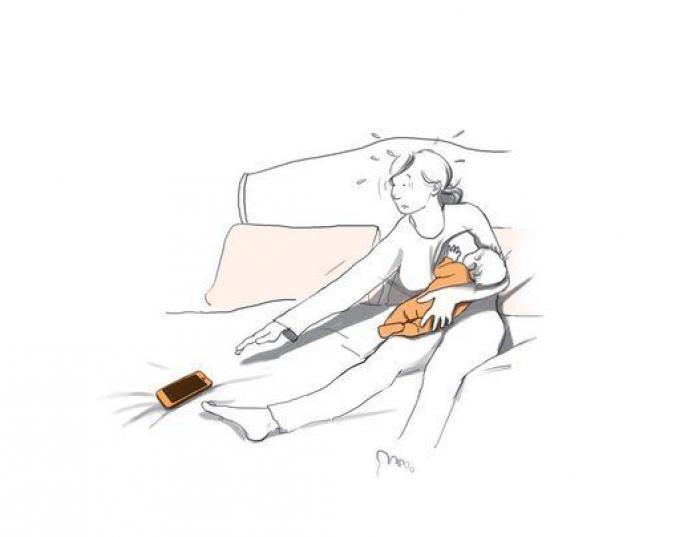 Las viñetas de una madre primeriza muestran lo que nadie cuenta sobre el primer año de maternidad