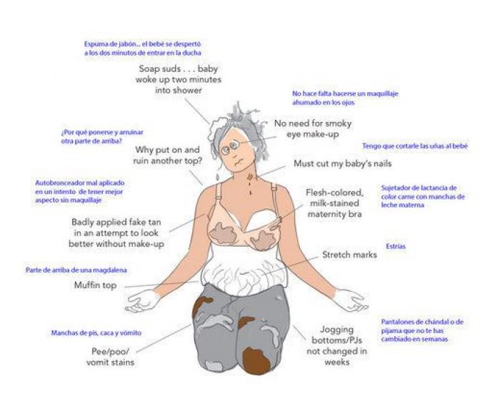 Las viñetas de una madre primeriza muestran lo que nadie cuenta sobre el primer año de maternidad