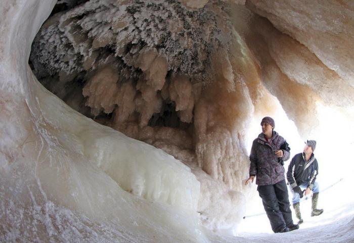 Lago superior de Wisconsin congelado: paisajes de hielo impresionantes (FOTOS)