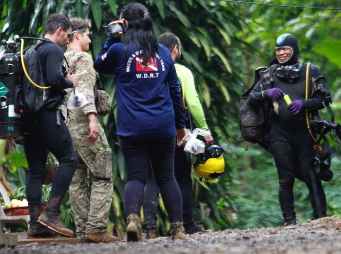 El agónico rescate de los niños desaparecidos en una cueva de Tailandia, en fotos