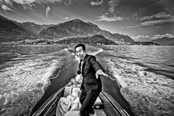 Fotos originales de boda: recién casados, en situaciones de peligro (FOTOS)