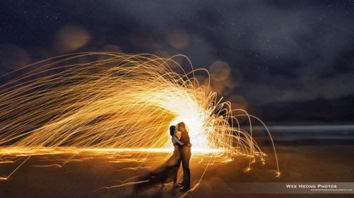 Fotos originales de boda: recién casados, en situaciones de peligro (FOTOS)