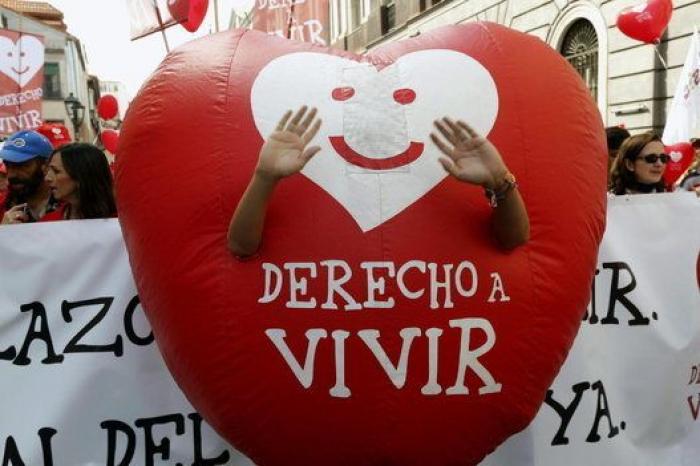 Las imágenes de las marchas antiabortistas que acusan al PP de "traición" (FOTOS)