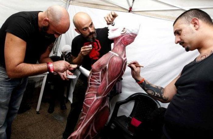 Maquillaje corporal con premio: 'La mala educación' gana el certamen de 'body painting' de Las Palmas