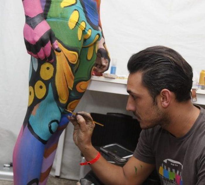 Maquillaje corporal con premio: 'La mala educación' gana el certamen de 'body painting' de Las Palmas