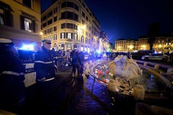 Daños irreparables en La Barcaza de Bernini tras los disturbios