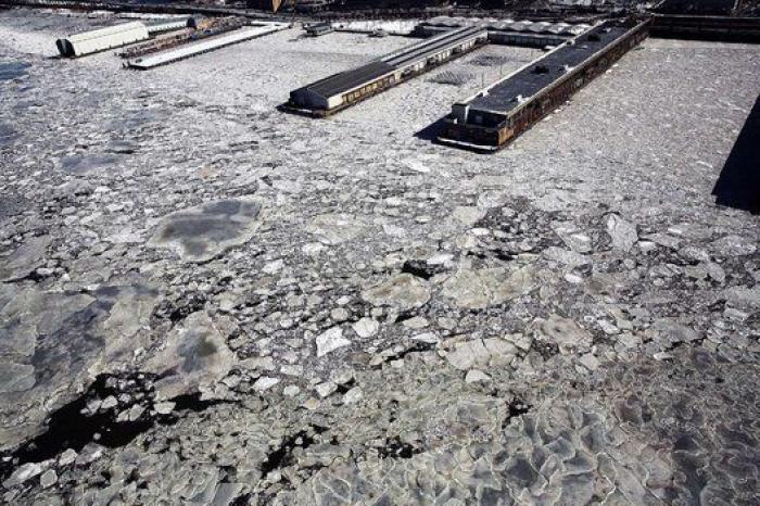 Nueva York, nevada y helada, vista desde el cielo (FOTOS)