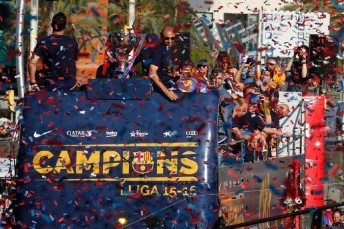 Las FOTAZAS de la celebración liguera del Barcelona
