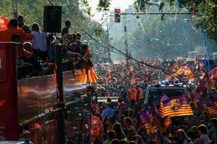 Las FOTAZAS de la celebración liguera del Barcelona
