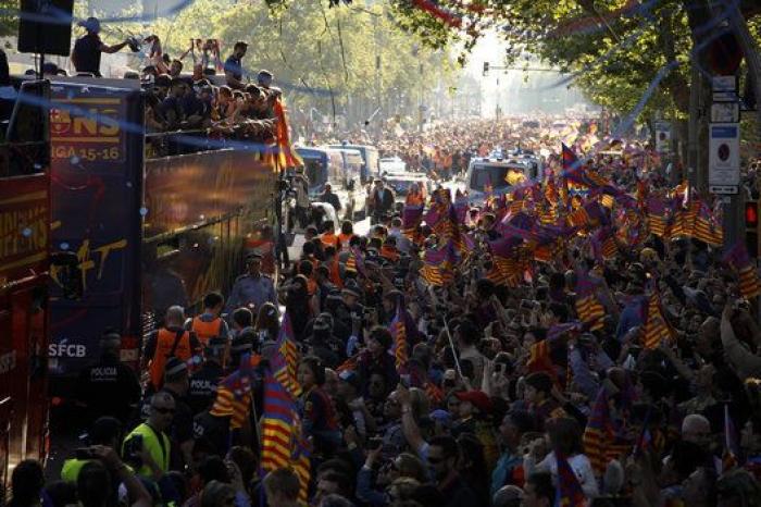 Las FOTAZAS de la celebración liguera del Barcelona