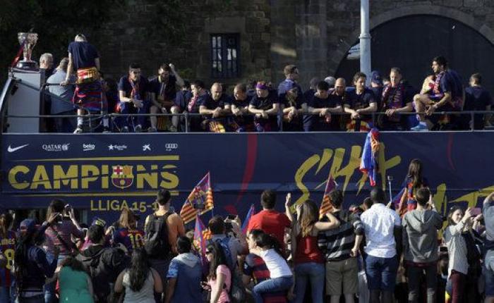 Las FOTAZAS de la celebración liguera del Barcelona