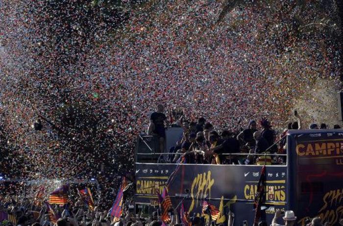 Las FOTAZAS de la celebración liguera del Barcelona