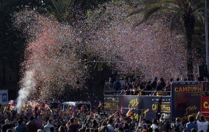 Las FOTAZAS de la celebración liguera del Barcelona