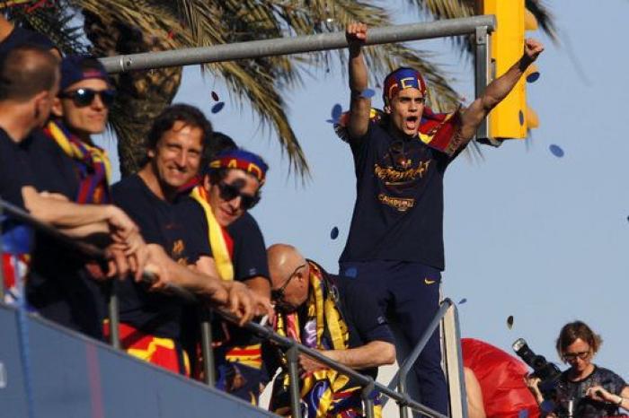 Las FOTAZAS de la celebración liguera del Barcelona