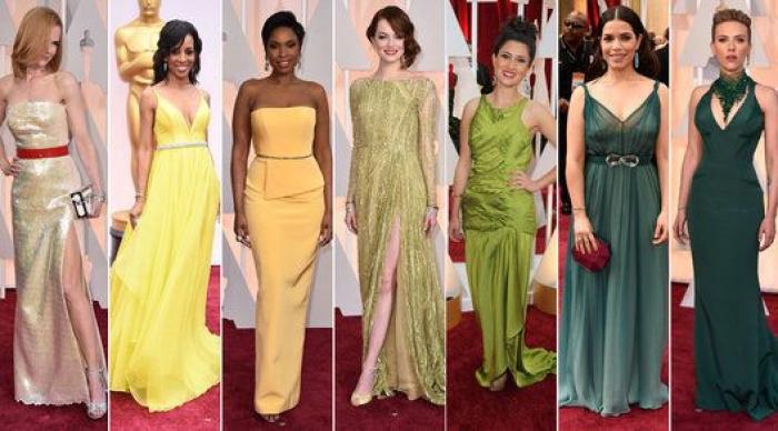 Pantone Oscar 2015: el reparto de colores en la alfombra roja (FOTOS)