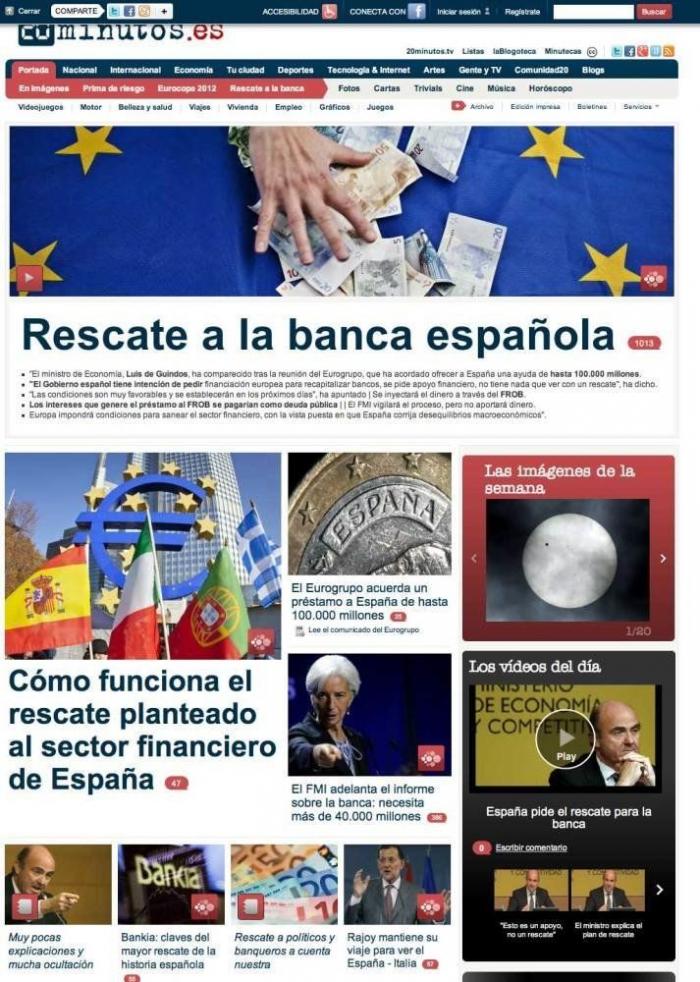 Recordatorio para Rajoy: las portadas del rescate