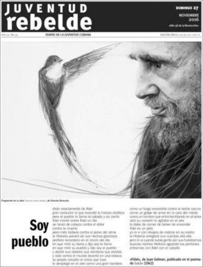 La muerte de Fidel, en los periódicos