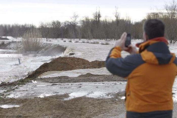 Las impresionantes fotos aéreas de la crecida del Ebro
