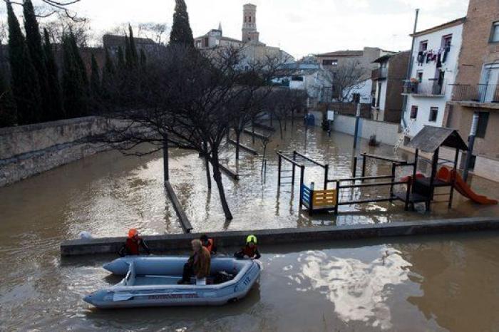 Las impresionantes fotos aéreas de la crecida del Ebro