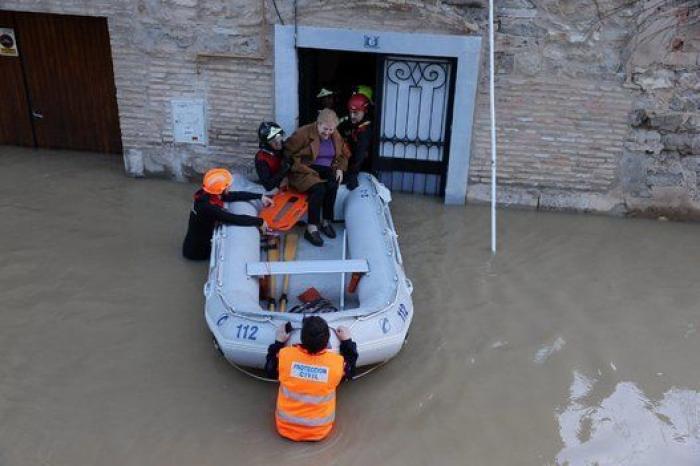 Las impresionantes fotos aéreas de la crecida del Ebro