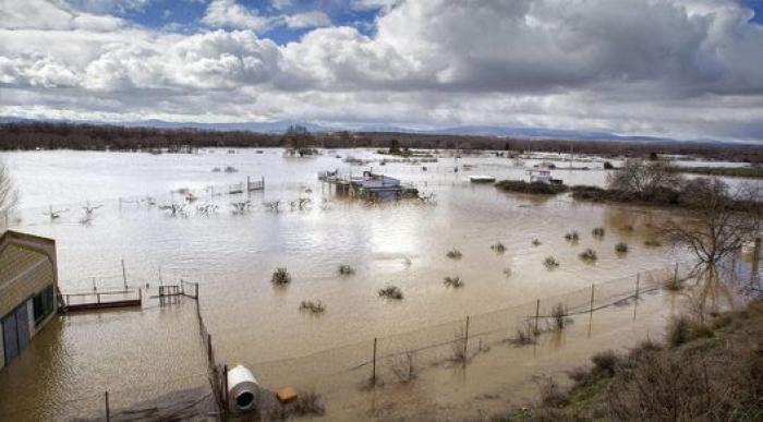 Las impresionantes fotos aéreas de la crecida del Ebro