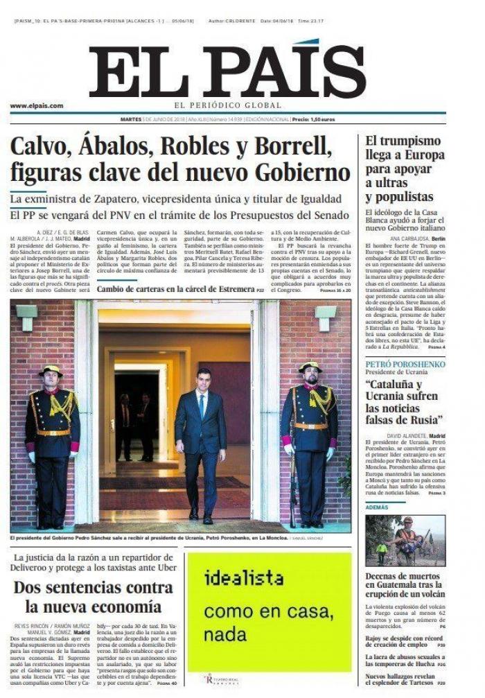 Borrel en Exteriores (y el cabreo independentista por ello) copa las portadas