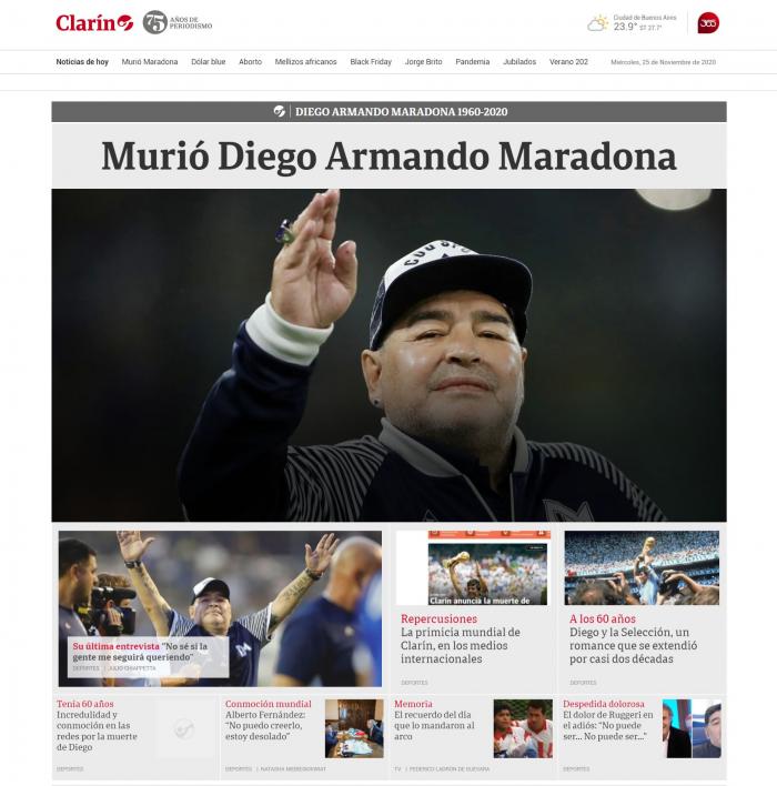 La cruda casualidad de la fecha de la muerte de Maradona: un día especial para él desde hacía cuatro años
