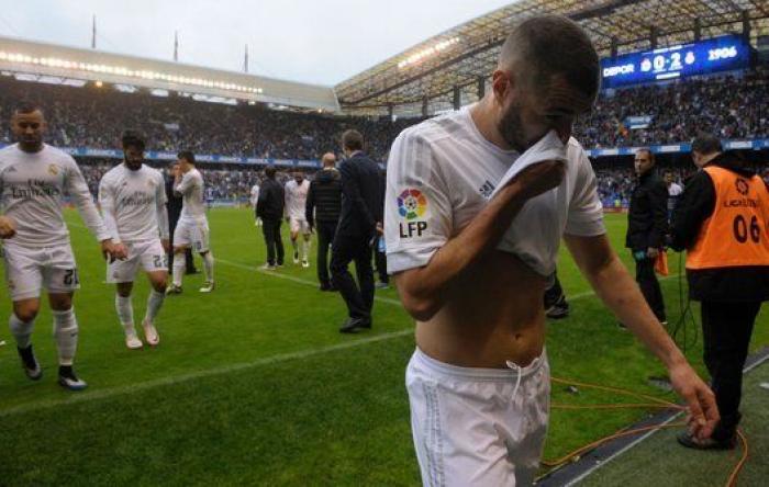 Las 13 dolorosas fotos de la desolación del Real Madrid